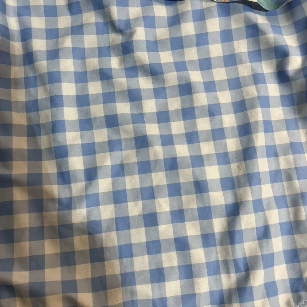 Tommy Bahama‎ Bathing Suit Girls Size 7 One Piece Floral Plaid Ruffles Swim Suit
